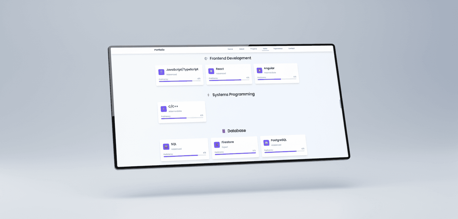 Professional Portfolio Website
